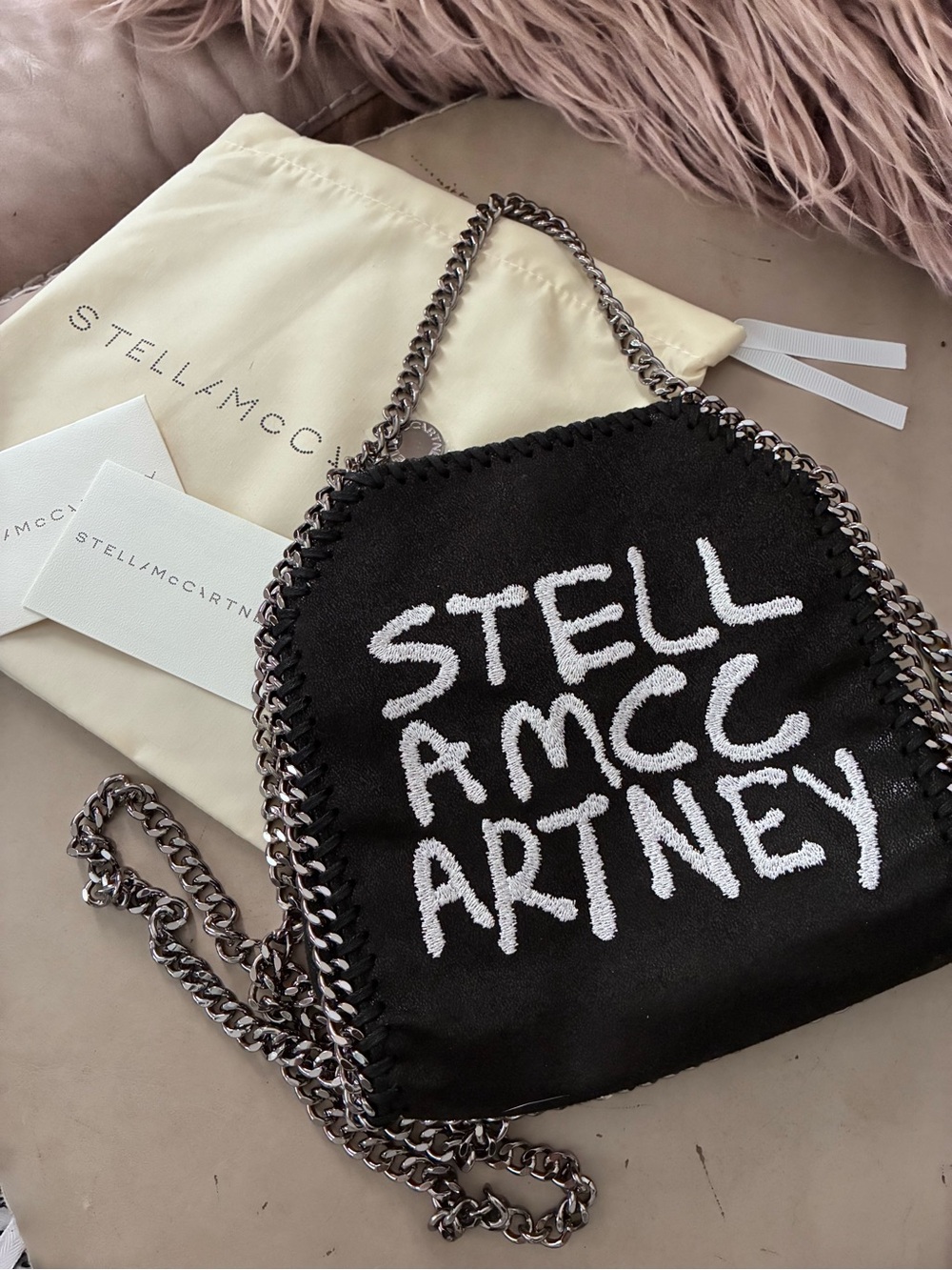 💕GORGEOUS 💕STELLA MCCARTNEY
x Ed Curtis Falabella Mini tote~AUTHENTIC